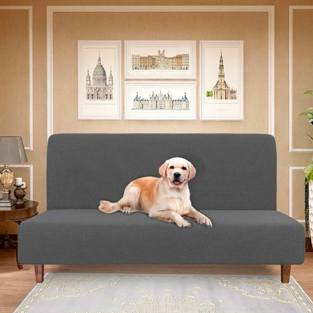 EASY GOING DARK GRAY 100% WATERPROOF FUTON SOFA SLIPCOVER NWT